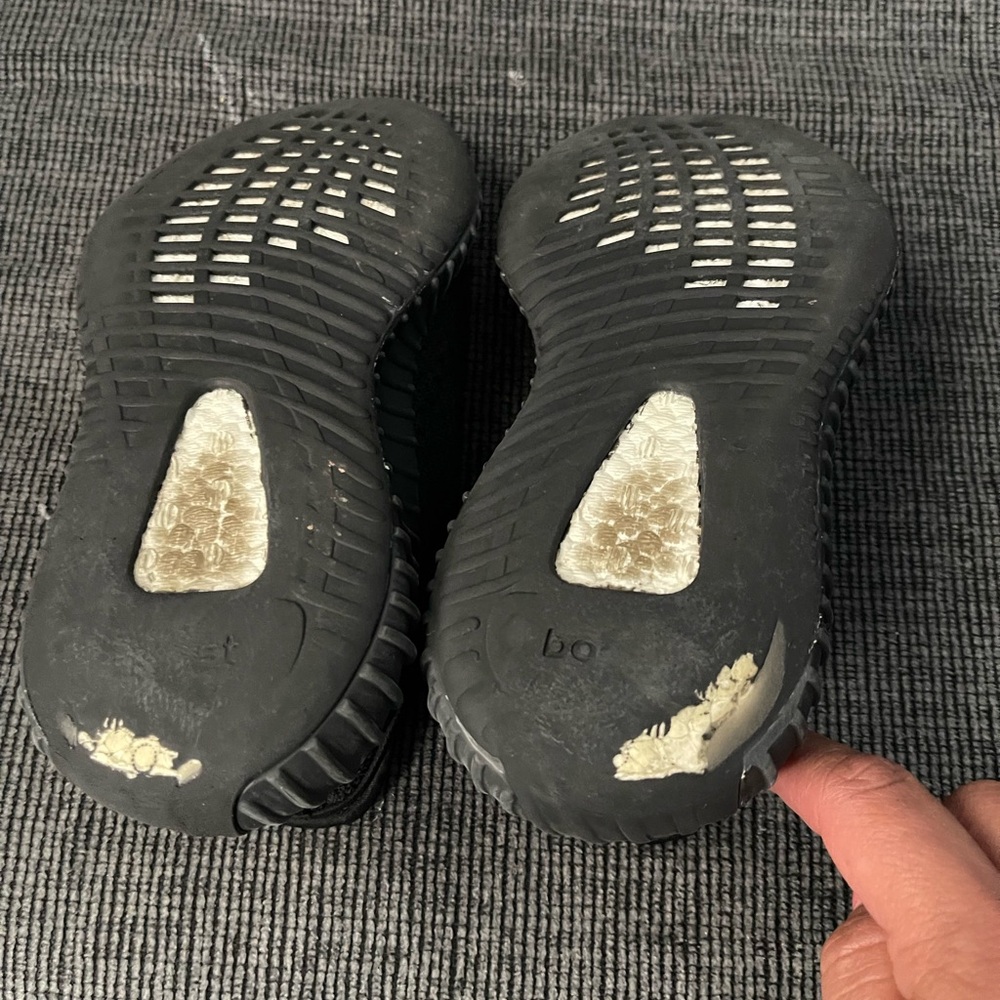 Adidas Kids Black and Blue Sneakers size 12 big boys - Picture 5 of 7